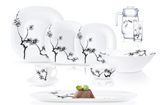 Столовый сервиз Carine Ming Black 6/46 N8588