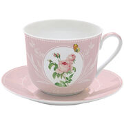 Чашка для сніданку із блюдцем Royal Blossom 400мл R1454#RBLO - в інтернет-магазині Світ посуду Чашка для сніданку із блюдцем Royal Blossom 400мл R1454#RBLO - Світ посуду