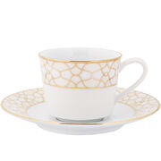 Чашка для кофе с блюдцем Ripple Gold 100мл 1769-1L/91992С/91992S - в интернет-магазине Мир посуды Чашка для кофе с блюдцем Ripple Gold 100мл 1769-1L/91992С/91992S - Мир посуды
