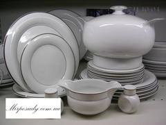 Столовый сервиз Catrin Двойная отводка платина 6/27