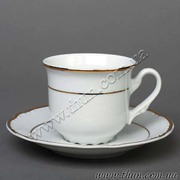 Набор чайных чашек Constance Отводка золото 230мл