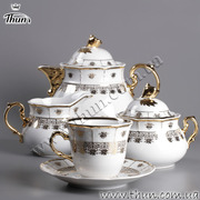 Чайный сервиз Menuet Золотой орнамент 6/17