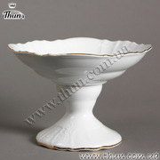 Фруктовница на ножке Bernadotte Отводка золото 25см