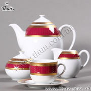 Кофейный сервиз Opal Красная лента 6/17