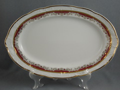 Блюдо овальное Tulip Красная лилия 36cм