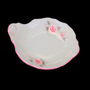 Икорница Bernadotte Бледные розы с розовым кантом 11см