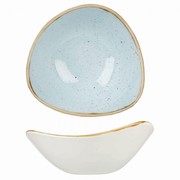 Тарелка глубокая треуголная Stonecast Duck Egg Blue 18,5см SDESTRB71