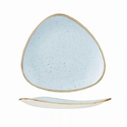 Тарелка обеденная треугольная Stonecast Duck Egg Blue 26,5см SDESTR101