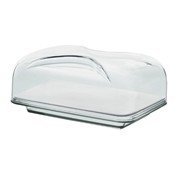 Блюдо для сыра с крышкой и доской Gocce прозрачный 26см 27010000