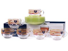 Набор чашек для чая с блюдцами Evolution Rubans 220мл P6883