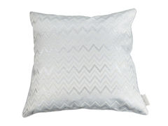 Подушка декоративная с серебряным люрексом Зигзаг 45х45см 812-013