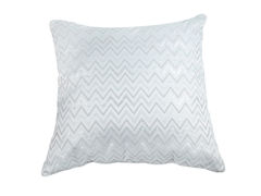 Подушка декоративная с серебряным люрексом Зигзаг 45х45см 812-001