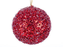 Ёлочная игрушка Новый год Шар 12см 66-067