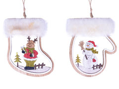 Ёлочная игрушка 15х12см 801-077