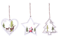 Ёлочная игрушка 9х8см 801-078