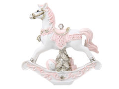 Ёлочная игрушка Лошадка 8,5х8см 192-131