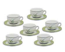 Набор чашек для чая с блюдцами Opal 8021600 280мл