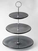 Этажерка трехъярусная Monaco Black 25см S3020T/S3-Black