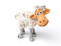 Фигурка декоративная Овечка 7х3х6см 450-419