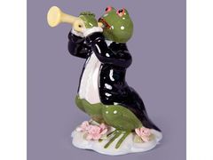 Фигурка декоративная Лягушка с трубой 10х7х11см 461-216