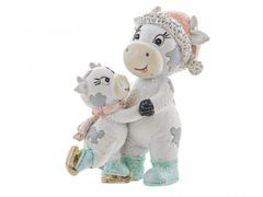 Фигурка декоративная Новогодняя коллекция Коровки 6х8,5см 192-099