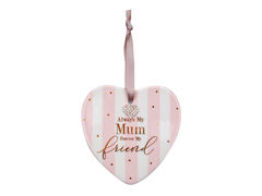 Фигурка декоративная серце Мама - мой лучишй друг 12см 985-108