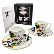 Набор чашек для кофе с блюдцами В. Кандинский Контрастные звуки 120мл 046-0107