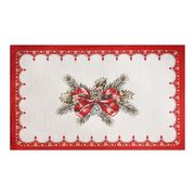 Салфетка сервировочная с люрексом и тефлоновым покрытием Пышная гирлянда 35х55см XmBowLTSetMesa-35x55DAC