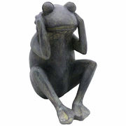 Скульптура Лягушка: ничего не слышу 21см 7106-AB