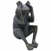 Скульптура Лягушка: ничего не вижу 22см 7107-AB