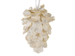 Ёлочная игрушка Новый год Шишка 14см 66-124