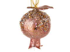 Ёлочная игрушка Новый год Гранат 10см 66-136