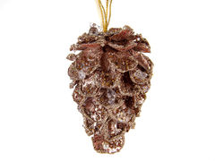 Ёлочная игрушка Новый год Шишка 14см 66-139