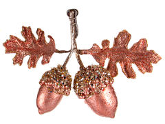 Ёлочная игрушка Новый год Желудь 19х13см 66-140