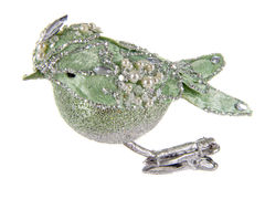 Ёлочная игрушка Новый год Птичка 15х5см 66-147