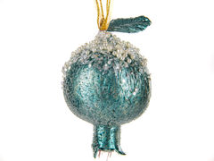 Ёлочная игрушка Новый год Гранат 10см 66-164