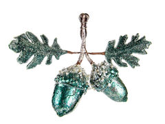 Ёлочная игрушка Новый год Желудь 19х13см 66-168