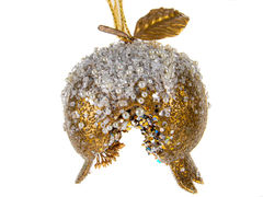 Ёлочная игрушка Новый год Гранат 11,5см 66-189