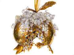 Ёлочная игрушка Новый год Гранат 9см 66-194