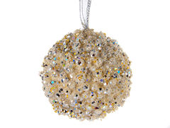 Ёлочная игрушка Новый год Шар 10см 66-095