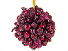 Ёлочная игрушка Новый год Шар 10см 66-104