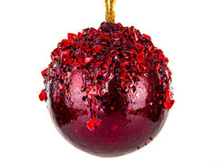 Ёлочная игрушка Новый год Шар 12см 66-112