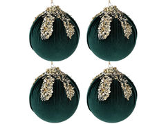 Набор ёлочных игрушек Новый год Шары 10см 681-093