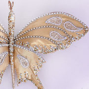 Новогодний декор Желтая бабочка 40х23см BR33712