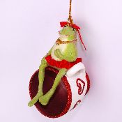 Ёлочная игрушка Лягушка 6х10см B30128.1