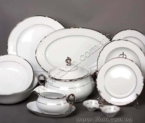 Столовый сервиз Constance Отводка платина 6/27