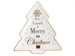 Блюдо фигурное Новогодняя коллекция 16см 985-140