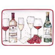 Блюдо прямоугольное Праздник Молодого Вина 41х30см 28133