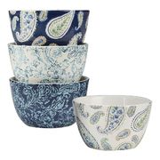 Набор пиал Синие Цветы Богемии 13см 37103-set