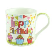 Кружка Happy Birthday зеленая 300мл 13210-1